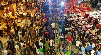 Walking streets in Hue in Vietnam have been opened